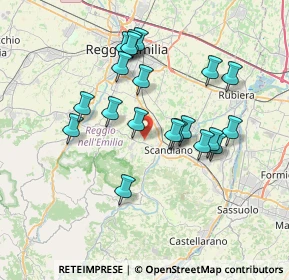 Mappa Via Martiri della Romania, 42020 Albinea RE, Italia (6.738)