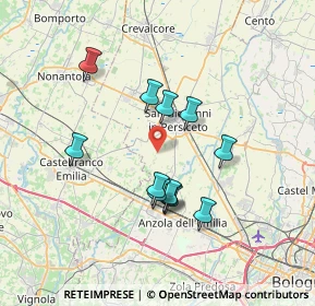 Mappa Via Castagnolo, 40017 San Giovanni in Persiceto BO, Italia (6.18917)