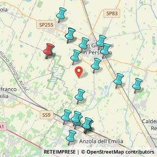 Mappa Via Castagnolo, 40017 San Giovanni in Persiceto BO, Italia (4.6255)