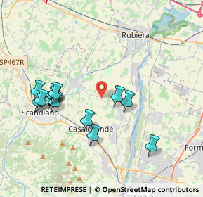 Mappa Via per Casalgrande, 42019 Arceto RE, Italia (3.96929)