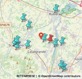 Mappa Via per Casalgrande, 42019 Arceto RE, Italia (4.33692)