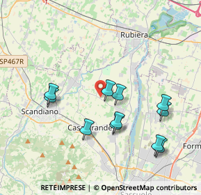 Mappa Via per Casalgrande, 42019 Arceto RE, Italia (3.88545)