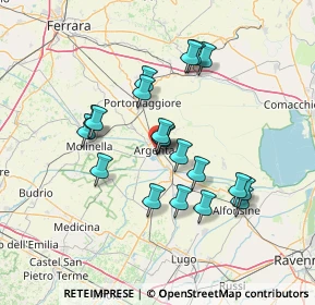 Mappa Via Guido Reni, 44011 Argenta FE, Italia (12.414)