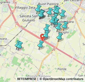 Mappa Stradello Aggazzotti, 41126 Modena MO, Italia (1.9015)