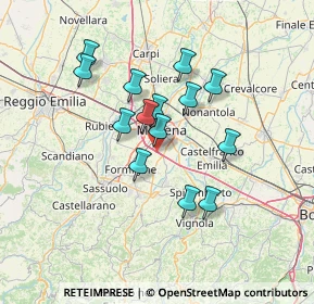 Mappa Stradello Aggazzotti, 41126 Modena MO, Italia (11.53929)