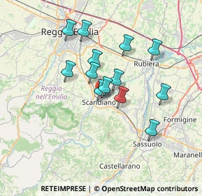 Mappa Via Beucci E., 42019 Scandiano RE, Italia (5.77462)