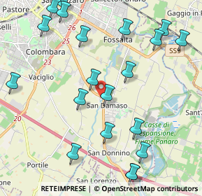 Mappa Strada Vignolese, 41126 San Damaso MO, Italia (2.5625)