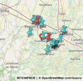 Mappa Via A. Libera, 42019 Scandiano RE, Italia (10.5345)