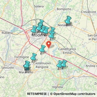 Mappa Str. Vignolese, 41126 San Damaso MO, Italia (7.68412)