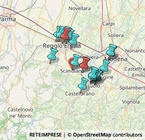 Mappa Viale Mazzini, 42019 Scandiano RE, Italia (10.5585)
