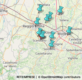 Mappa Via F.lli Rosselli, 42019 Scandiano RE, Italia (11.33091)