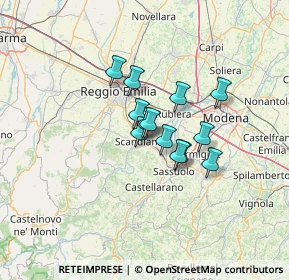 Mappa Via F.lli Rosselli, 42019 Scandiano RE, Italia (8.25615)