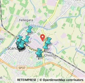 Mappa Via F.lli Rosselli, 42019 Scandiano RE, Italia (1.011)