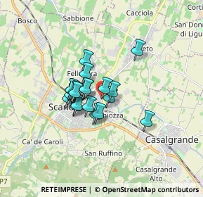 Mappa Via F.lli Rosselli, 42019 Scandiano RE, Italia (1.0925)