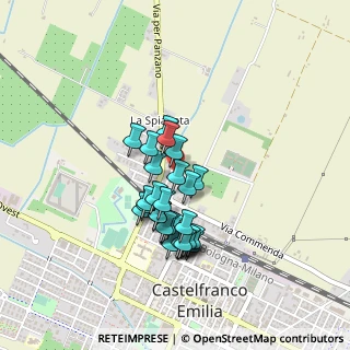 Mappa Via Galileo Galilei, 41013 Castelfranco Emilia MO, Italia (0.35172)