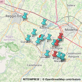 Mappa Via Generale Reverberi, 42010 Casalgrande RE, Italia (7.08813)