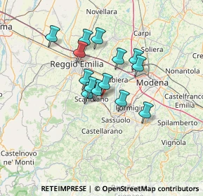 Mappa Via Querciole, 42019 Scandiano RE, Italia (10.17357)