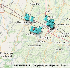 Mappa Via Querciole, 42019 Scandiano RE, Italia (10.80125)