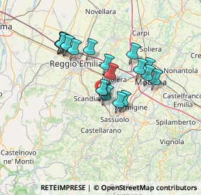 Mappa Via Querciole, 42019 Scandiano RE, Italia (11.9225)