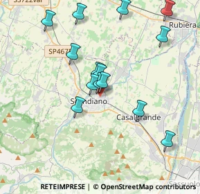 Mappa Via G. Zibordi, 42019 Scandiano RE, Italia (3.74286)