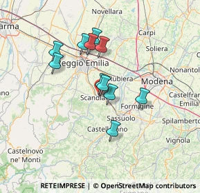 Mappa Via G. Zibordi, 42019 Scandiano RE, Italia (11.08364)