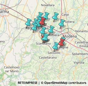 Mappa Viale Martiri della Libertà, 42019 Scandiano RE, Italia (10.85579)