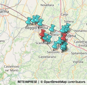 Mappa Viale Martiri della Libertà, 42019 Scandiano RE, Italia (11.72895)