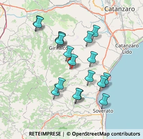 Mappa 88050 Vallefiorita CZ, Italia (7.33278)