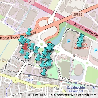 Mappa Via Gilles Villeneuve, 40033 Casalecchio di Reno BO, Italia (0.20714)
