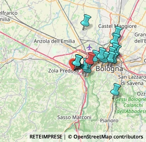 Mappa Via Gilles Villeneuve, 40033 Casalecchio di Reno BO, Italia (5.63684)