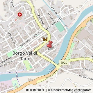 Mappa Via Guglielmo Cacchioli, 9, 43043 Borgo Val di Taro, Parma (Emilia Romagna)