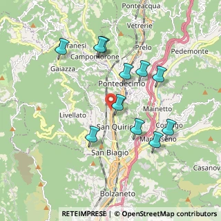 Mappa Via alla Stazione di San Quirico, 16163 Genova GE, Italia (1.82909)