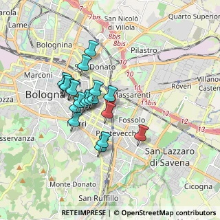 Mappa Via dell'Arcobaleno, 40138 Bologna BO, Italia (1.431)
