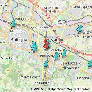 Mappa Via dell'Arcobaleno, 40138 Bologna BO, Italia (1.93636)