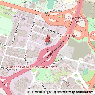 Mappa Via Guido Rossa, 10, 40033 Casalecchio di Reno, Bologna (Emilia Romagna)