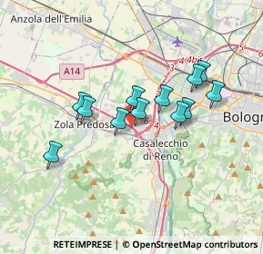 Mappa 5 Ingresso 3b - parcheggio interno all'interno, 40033 Casalecchio di Reno BO (2.9025)