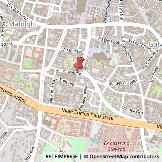 Mappa Via delle Tovaglie, 14, 40124 Bologna, Bologna (Emilia Romagna)