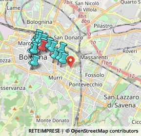 Mappa Via Luciano Montanari Toso, 40138 Bologna BO, Italia (1.759)