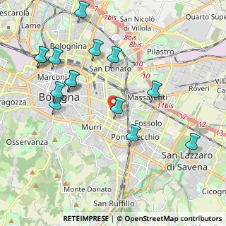 Mappa Via Luciano Montanari Toso, 40138 Bologna BO, Italia (2.29357)