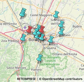 Mappa Via Luciano Montanari Toso, 40138 Bologna BO, Italia (5.72)