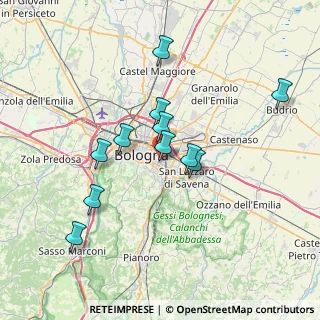 Mappa Via Luciano Montanari Toso, 40138 Bologna BO, Italia (6.55455)