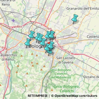 Mappa Via Luciano Montanari Toso, 40138 Bologna BO, Italia (2.2875)