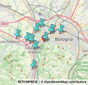 Mappa Via Porrettana, 40033 Bologna BO, Italia (2.75818)