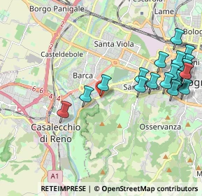 Mappa Via Porrettana, 40033 Bologna BO, Italia (2.453)