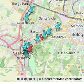 Mappa Via Porrettana, 40033 Bologna BO, Italia (1.69071)