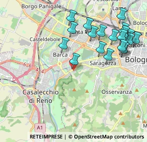 Mappa Via Porrettana, 40033 Bologna BO, Italia (2.365)