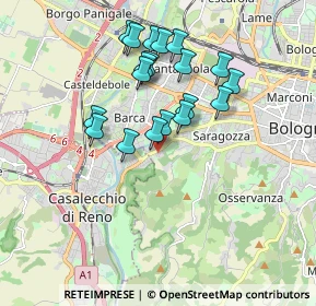 Mappa Via Porrettana, 40033 Bologna BO, Italia (1.62947)