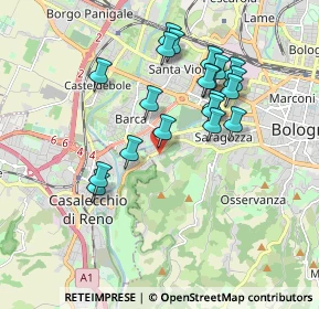 Mappa Via Porrettana, 40033 Bologna BO, Italia (1.742)
