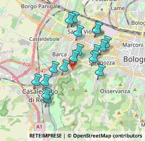 Mappa Via Porrettana, 40033 Bologna BO, Italia (1.65333)