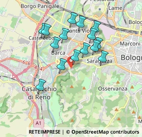 Mappa Via Porrettana, 40033 Bologna BO, Italia (1.62267)
